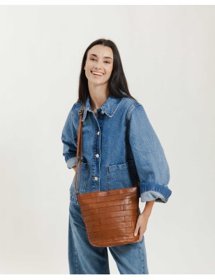 Leather cross bag BIBA Lewisburg Bricks