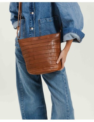 Leather cross bag BIBA Lewisburg Bricks