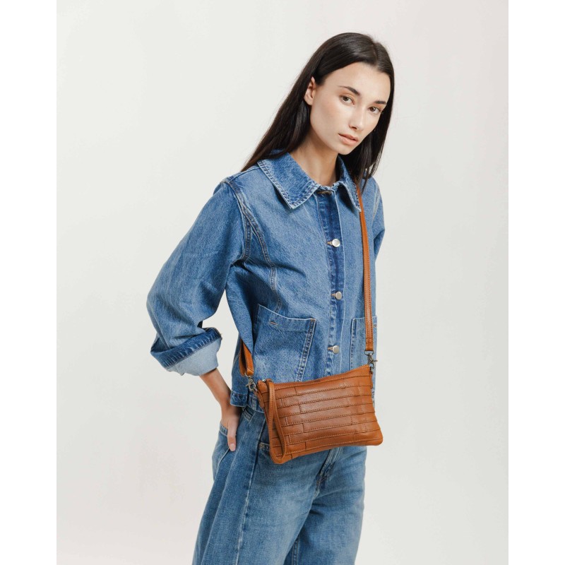Bandolera BIBA Lewisburg Bricks de pell