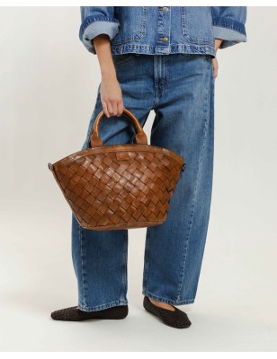 Leather shoulder bag Lewisburg Black | BIBA Shops