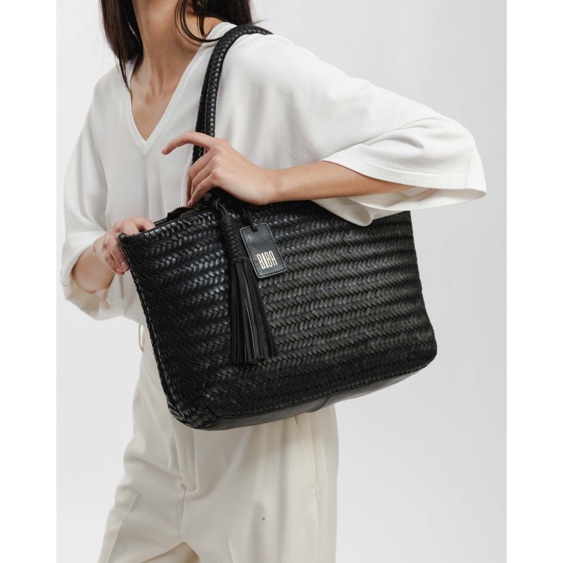 Bolso de hombro BIBA Perkins Shopper de piel