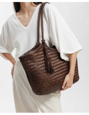Leather shoulder bag BIBA Perkins