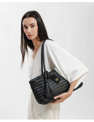 Leather shoulder bag BIBA Perkins