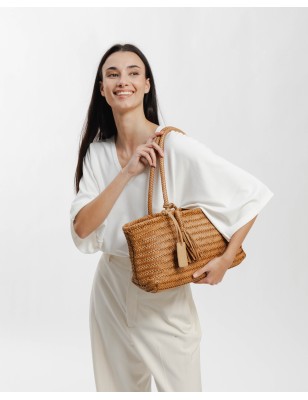 Leather shoulder bag BIBA Perkins