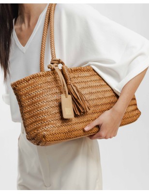 Leather shoulder bag BIBA Perkins