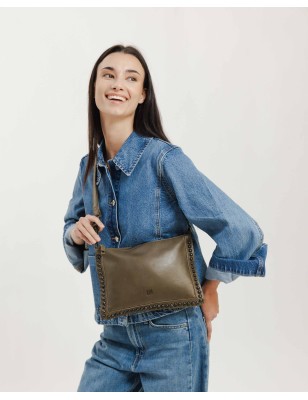 Leather cross bag Portland Tan | BIBA Shops