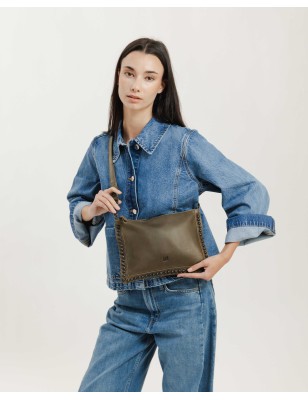 Leather cross bag Portland Tan | BIBA Shops