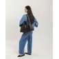Leather shoulder bag BIBA Stockton