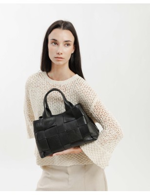 Leather cross bag Wann Black | BIBA Shops