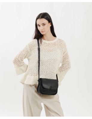 Bandolera de pell Winona Negre | BIBA Shops