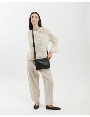 Bandolera de pell Winona Negre | BIBA Shops