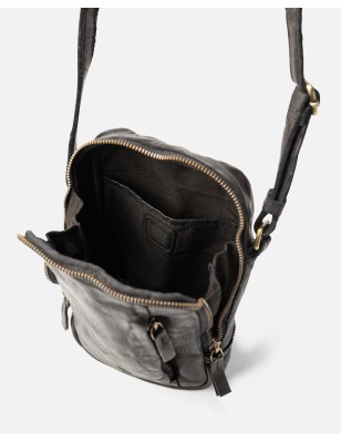 Bandolera de piel Tipton Out Negro | BIBA Shops