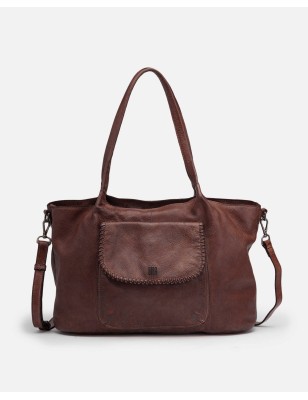 Leather shoulder bag BIBA Winona