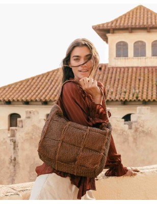 Leather shoulder bag Kenett Tan | BIBA Shops