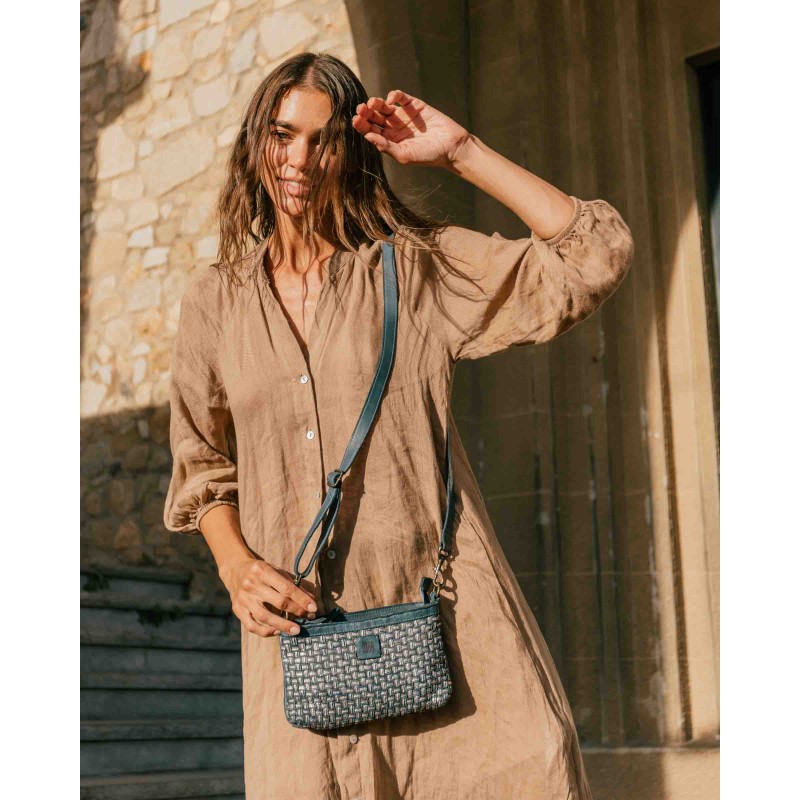 Bandolera de pell Kansas Blink Blau | BIBA Shops