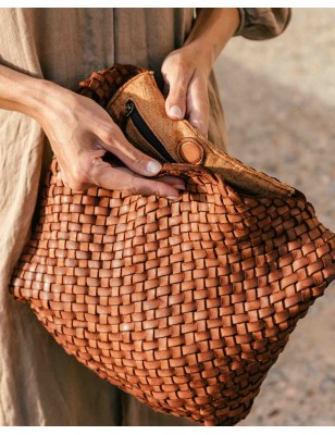 Bolso de hombro de piel Killen Negro | BIBA Shops