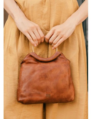 Leather shoulder bag Rox Black | BIBA Shops