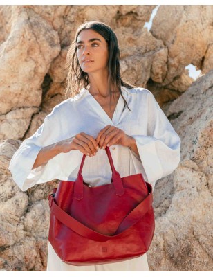 Leather handbag BIBA Beloit