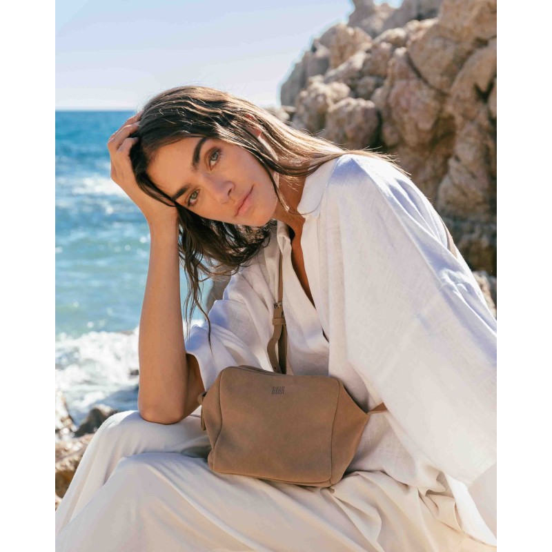 Bandolera de piel Ely Negro | BIBA Shops