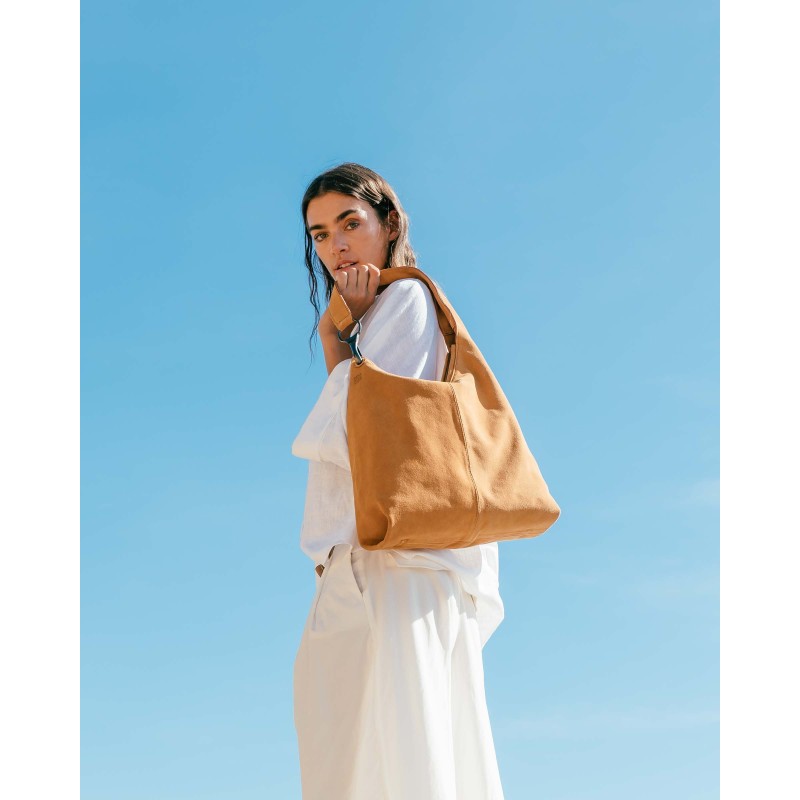 Leather shoulder bag Jackpot Blue | BIBA Shops