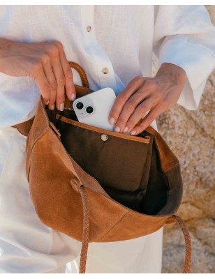 Bolso de hombro de piel Somerville Cuero | BIBA Shops