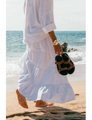 Leather sandal Rivington Tan | BIBA Shops