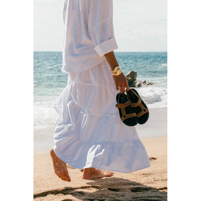 Leather sandal Rivington Tan | BIBA Shops
