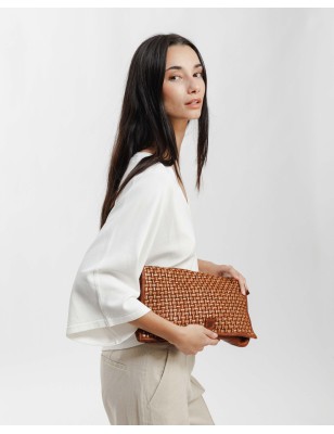 Leather cross bag Kansas Blink Tan | BIBA Shops