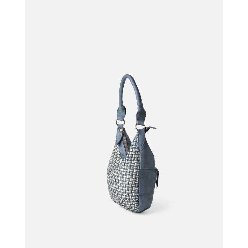 Leather shoulder bag BIBA Kansas Blink