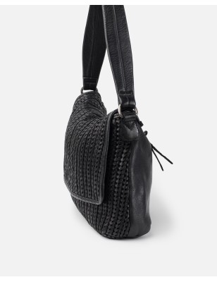 Leather shoulder bag BIBA Moab