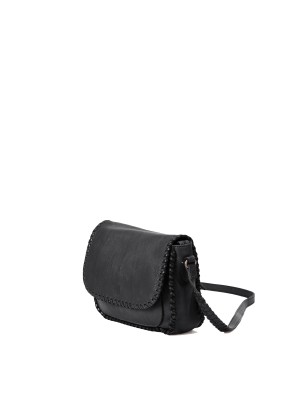 Bandolera de pell Winona Negre | BIBA Shops