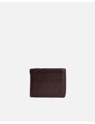 Billetero de piel Michigan Marron Oscuro | BIBA Shops