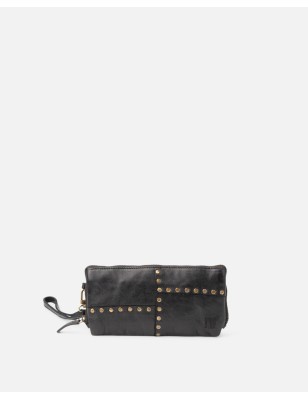 Billetero de piel Stowe Negro | BIBA Shops