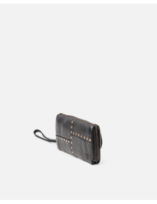 Billetero de piel Stowe Negro | BIBA Shops