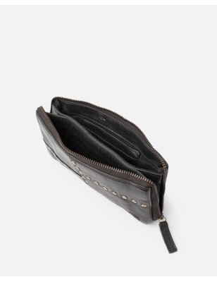 Billetero de piel Stowe Negro | BIBA Shops