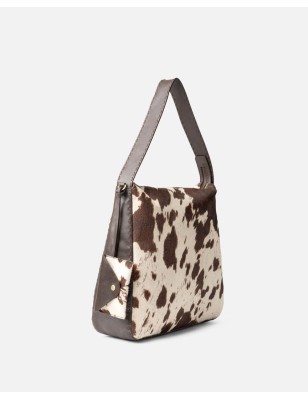 Leather shoulder bag BIBA Genola
