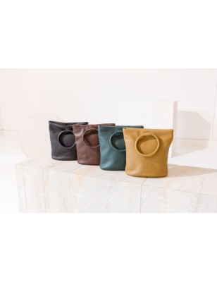 Leather handbag Oasis Cream | BIBA Shops