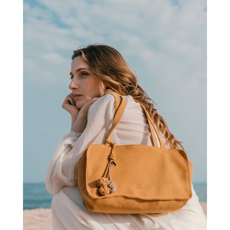 Leather shoulder bag BIBA Blaine