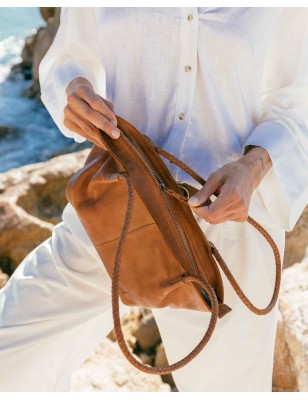 Bolso de hombro de piel Somerville Negro | BIBA Shops