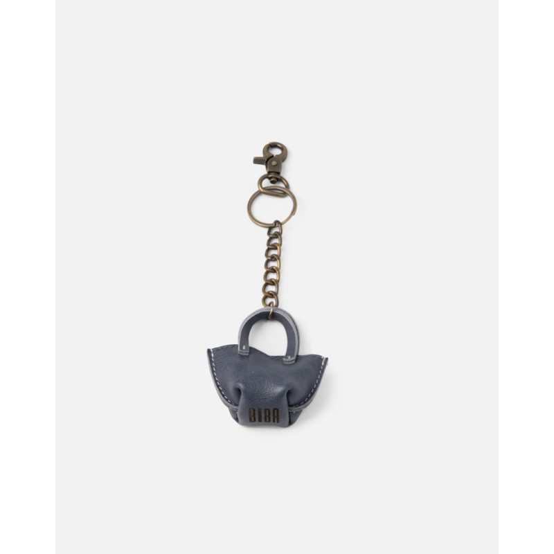 Llavero BIBA B Minibag de piel