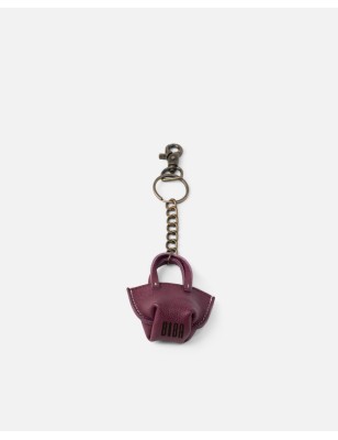 Llavero BIBA B Minibag de piel