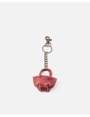 Llavero BIBA B Minibag de piel