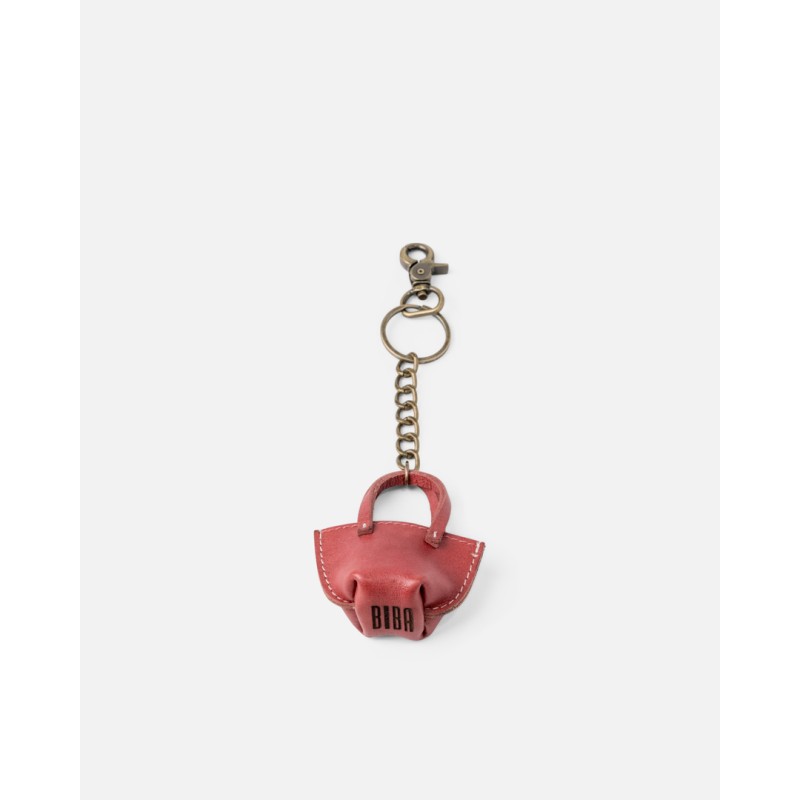 Leather keychain BIBA B Minibag