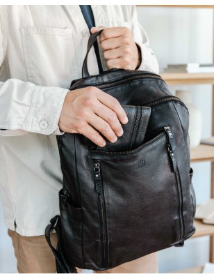 Leather backpack BIBA Greenville