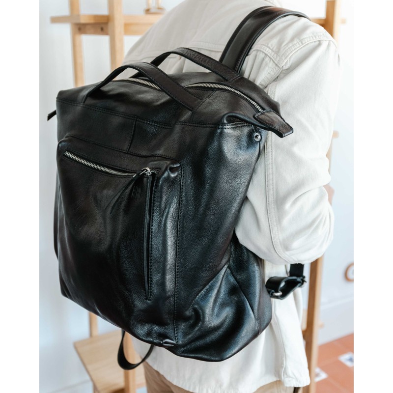 Leather backpack BIBA Jordan