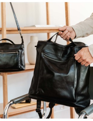 Leather backpack BIBA Jordan