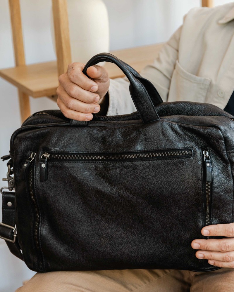 Leather handbag BIBA Greenville