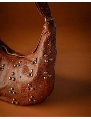 Leather shoulder bag BIBA Hill
