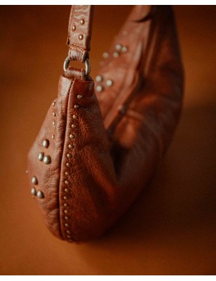 Leather shoulder bag BIBA Hill
