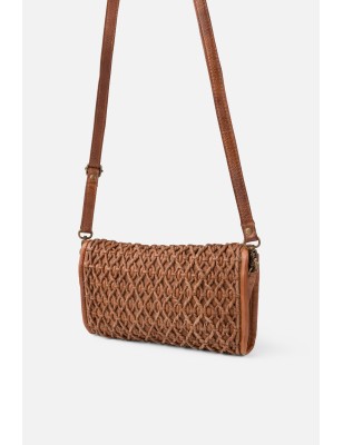 Leather shoulder bag Nekimi Tan | BIBA Shops
